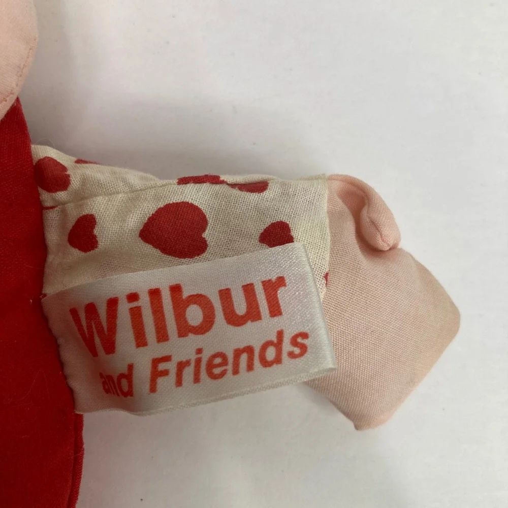 Wilbur and Friends Valentine Plush Doll‎ I Love You Sooo Much Red White 9